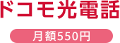 ドコモ光電話 月額550円